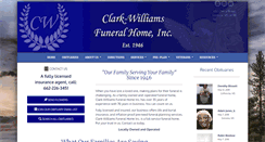 Desktop Screenshot of clarkwilliamsfuneralhome.com